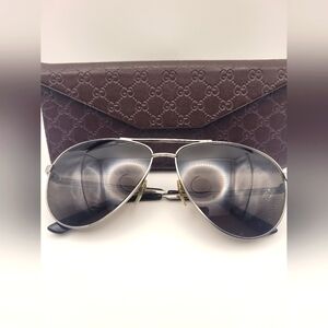Gucci Black Sherry Line Unisex Aviators